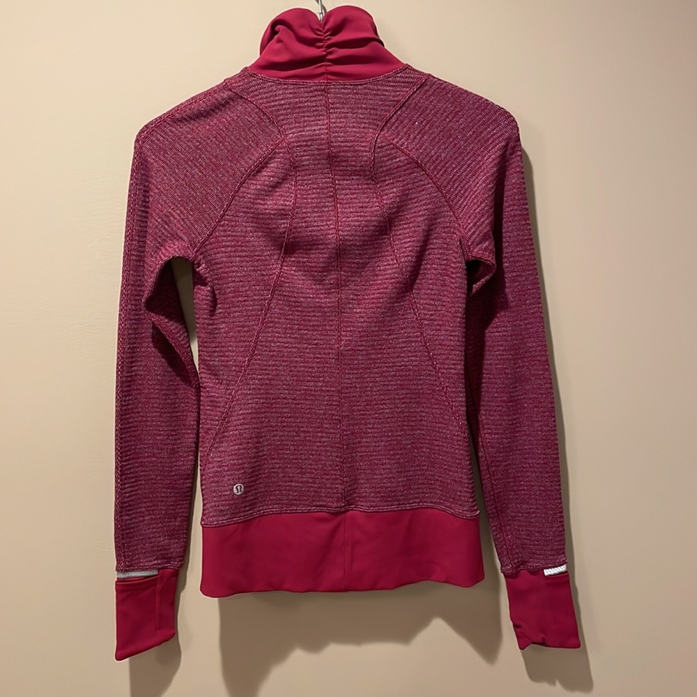 Lululemon Runderful 1/2 Zip Heathered Berry Rumble - Picture 3 of 7